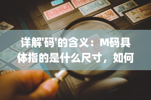 详解'码'的含义：M码具体指的是什么尺寸，如何准确理解并选择合适的M码服装 v9.9.9下载