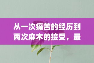 从一次痛苦的经历到两次麻木的接受，最后成为蜜蜂爬行的亲近：关于生活无常与接受挑战的思考 v1.1.2下载