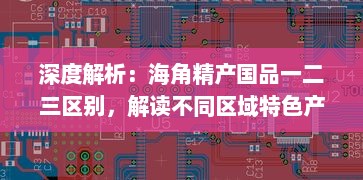 深度解析：海角精产国品一二三区别，解读不同区域特色产品的差异与优势 v0.5.7下载