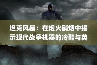 坦克风暴：在炮火硝烟中揭示现代战争机器的冷酷与英勇