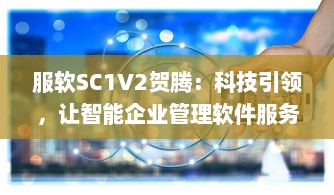 服软SC1V2贺腾：科技引领，让智能企业管理软件服务更持久、更稳定、更高效 v0.3.5下载