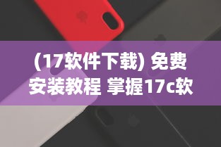 (17软件下载) 免费安装教程 掌握17c软件免费安装技巧，轻松进阶办公高手