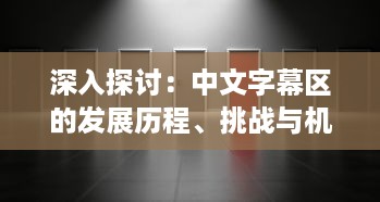 深入探讨：中文字幕区的发展历程、挑战与机遇以及对全球影视产业的影响 v4.7.0下载