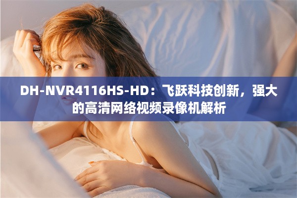 DH-NVR4116HS-HD：飞跃科技创新，强大的高清网络视频录像机解析