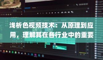 浅析色视频技术：从原理到应用，理解其在各行业中的重要作用