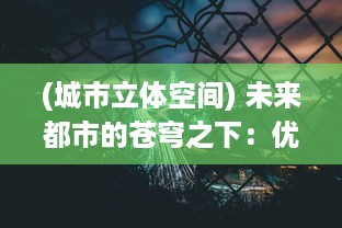 (城市立体空间) 未来都市的苍穹之下：优势与挑战并存的立体城战纪实录