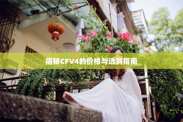 揭秘CFV4的价格与选购指南